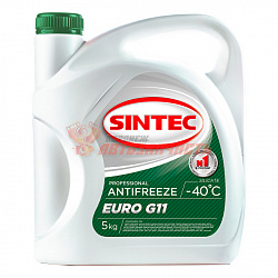 Антифриз Sintec EURO G11 (-40) (зеленый)  5л 