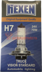 Лампа галогенная H7 24V 70W HEXEN Truck Vision Standart