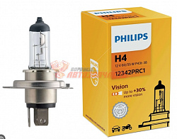 Лампа галогенная H4 Philips 12V 60/55W Premium +30%