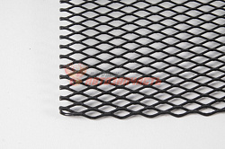 Сетка металлическая декоративная 100x40см, черная мелкая 1.3