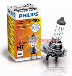Лампа галогенная H7 Philips 12V 55W +30% Premium 